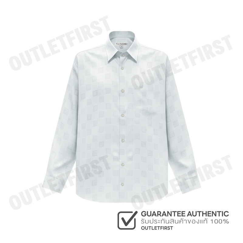 GUY LAROCHE รุ่น MAN'S LONG SLEEVES SHIRT CODE: BAB9207W3WH เสื้อเชิ้ต เสื้อแขนยาว เสื้อเชิ้ตผู้ชาย
