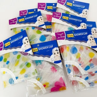 พร้อมส่ง🇹🇭หมวกคลุมผม หมวกอาบน้ำ เนื้อหนาไม่ขาดง่าย ขอบยางยืดลูกไม้ ลายน่ารักสดใส