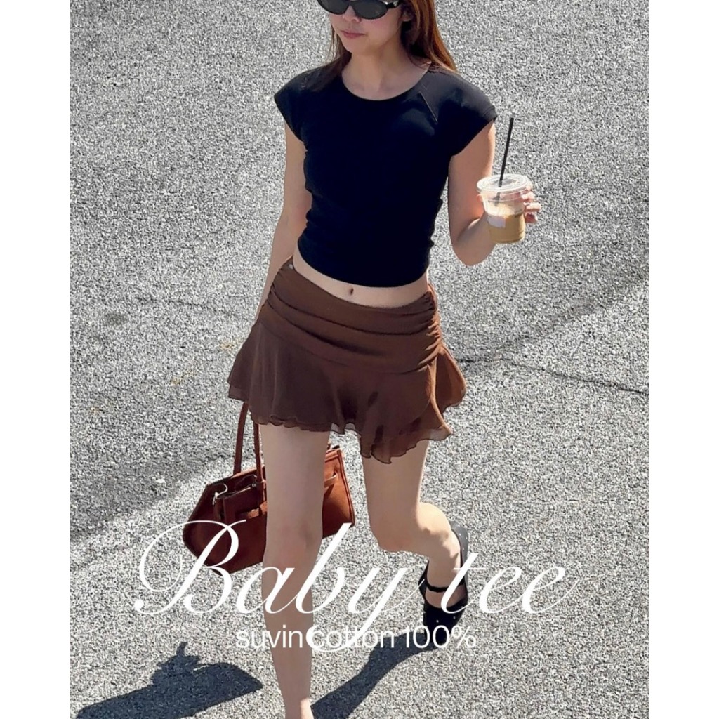 [Sale] Babytee เสื้อยืดผู้หญิงพรีเมียม Suvin Cotton 100% เนื้อผ้าที่ดีที่สุดในโลก ใส่สบาย