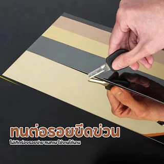 HOMIDEA ขอบเส้นตกแต่งบ้าน แผ่นสแตนเลส มี 3 สี (สีทอง,สีโรสโกลด์ และสีดำ) ประตู หน้าต่าง มีกาวในตัว กันน้ำ