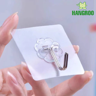 HANGROO JF01 ตะขอใส ติดผนัง ตะขออเนกประสงค์ ** ราคาต่อ 1 ชิ้น **