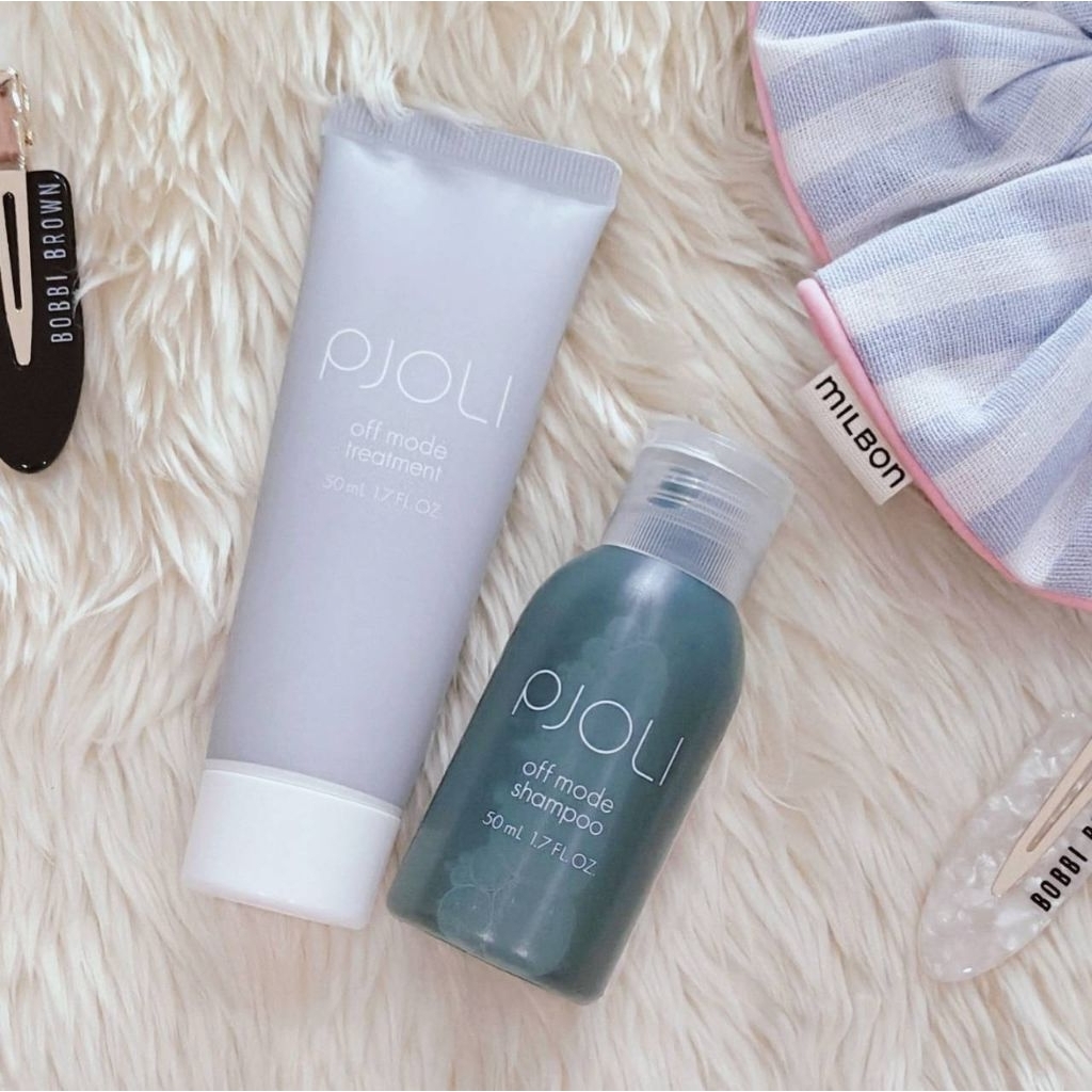 🍃MILBON PJOLI Off Mode Shampoo& Treatment 50ml สำหรับดูแลเส้นผมและหนังศีรษะ 🍃