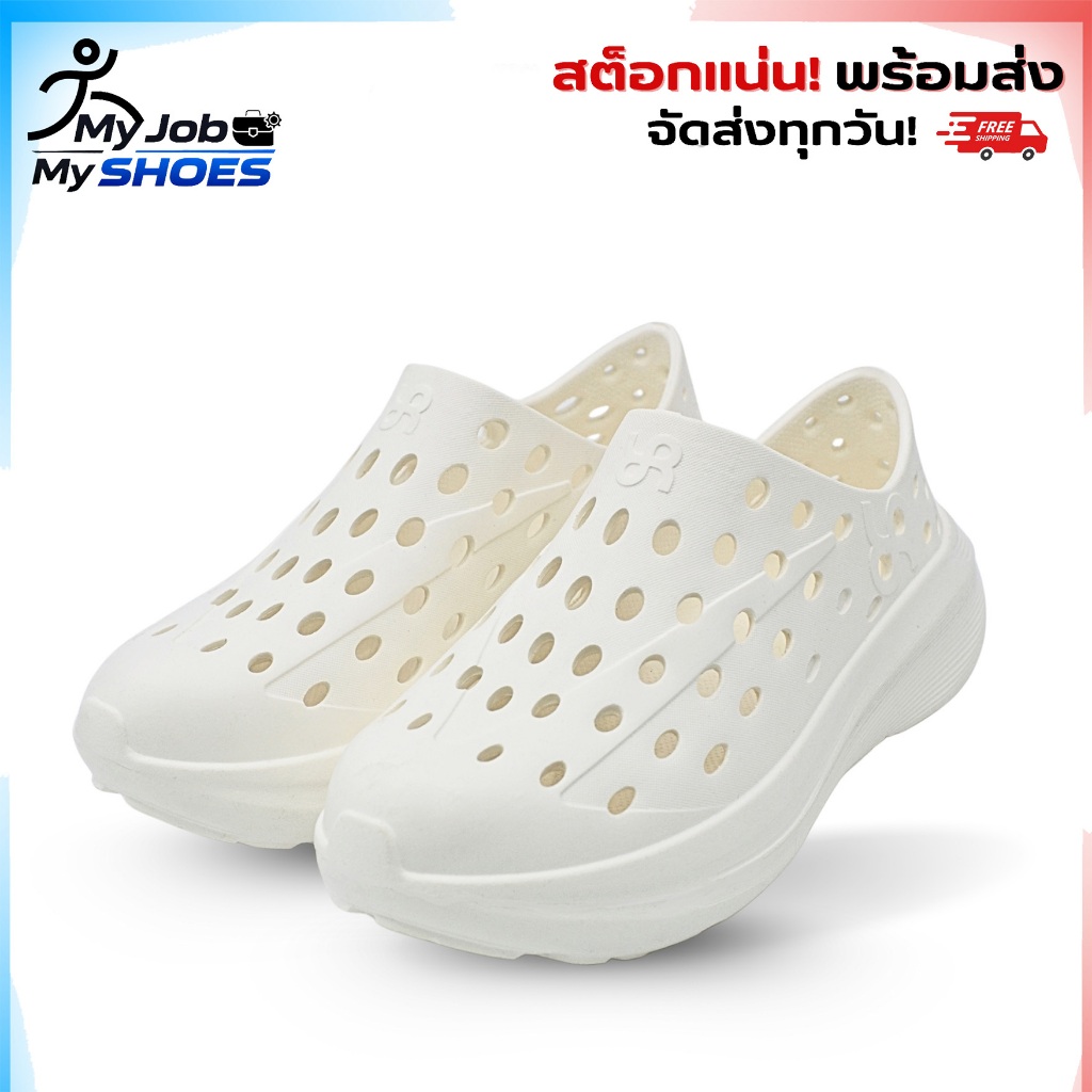 รองเท้าสลิปออน Y-Roon รุ่น Strike ทำจาก EVA สูตรพิเศษ กันน้ำดีเยี่ยม ระบายอากาศได้ดี ป้องกันการลื่น