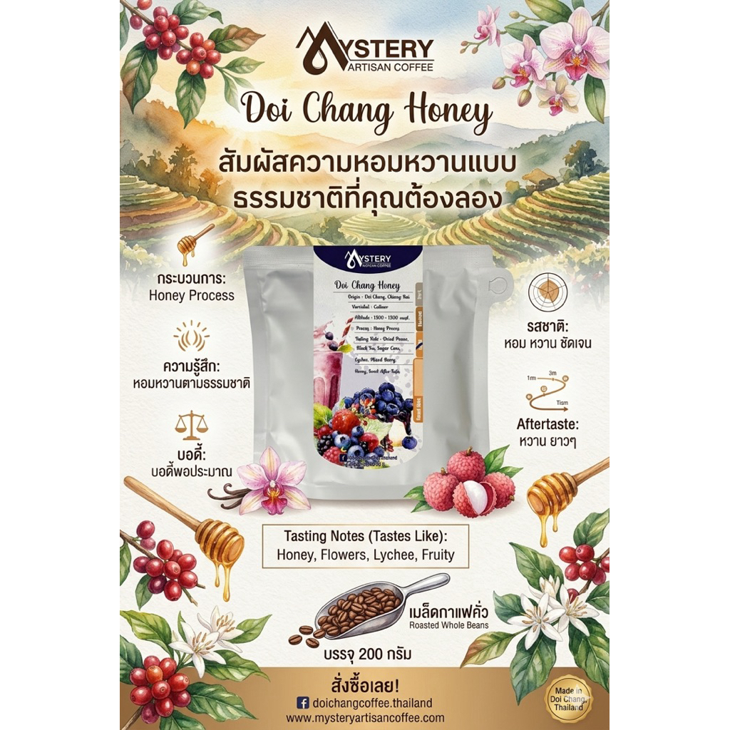 honey process ดอยช้าง (200 g.)