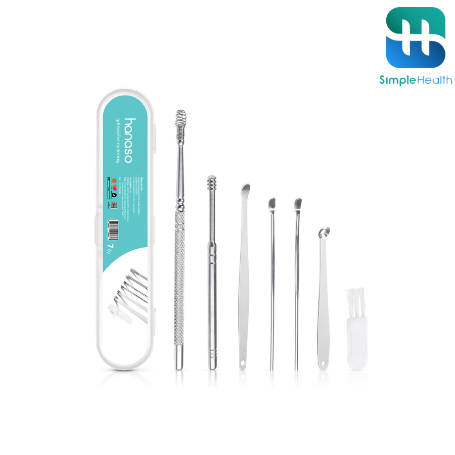 Simple health ชุดแคะหู ที่แคะหู 7in1อุปกรณ์ทำความสะอาดรูหู ใช้งานง่าย สะดวก ทนทาน  Ear picking set