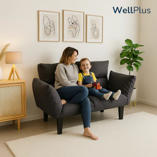 Wellplus โซฟาผ้าแคนวาสปรับนอนได้ รุ่น Moka สามารถปรับได้ 5 ระดับ สไตล์มินิมอล เรียบหรูลงตัวทุกมุมห้อง