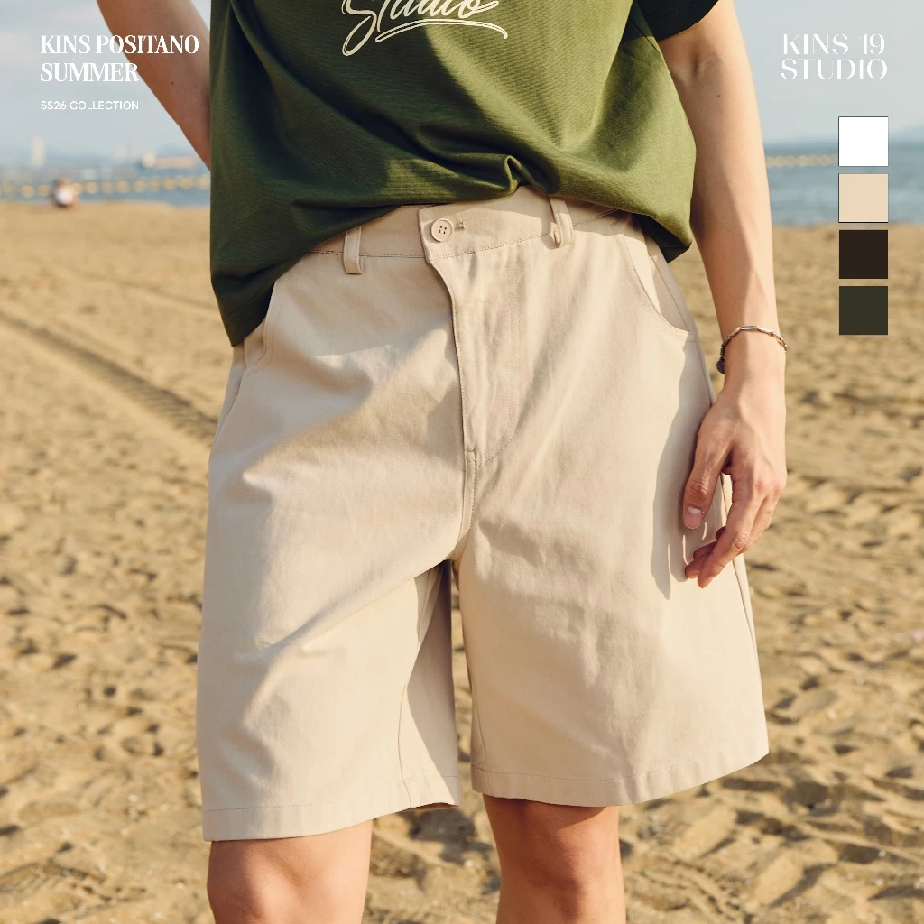 KINS 19 STUDIO | KINS Relaxed-fit Shorts กางเกงขาสั้นคินส์ [K019]