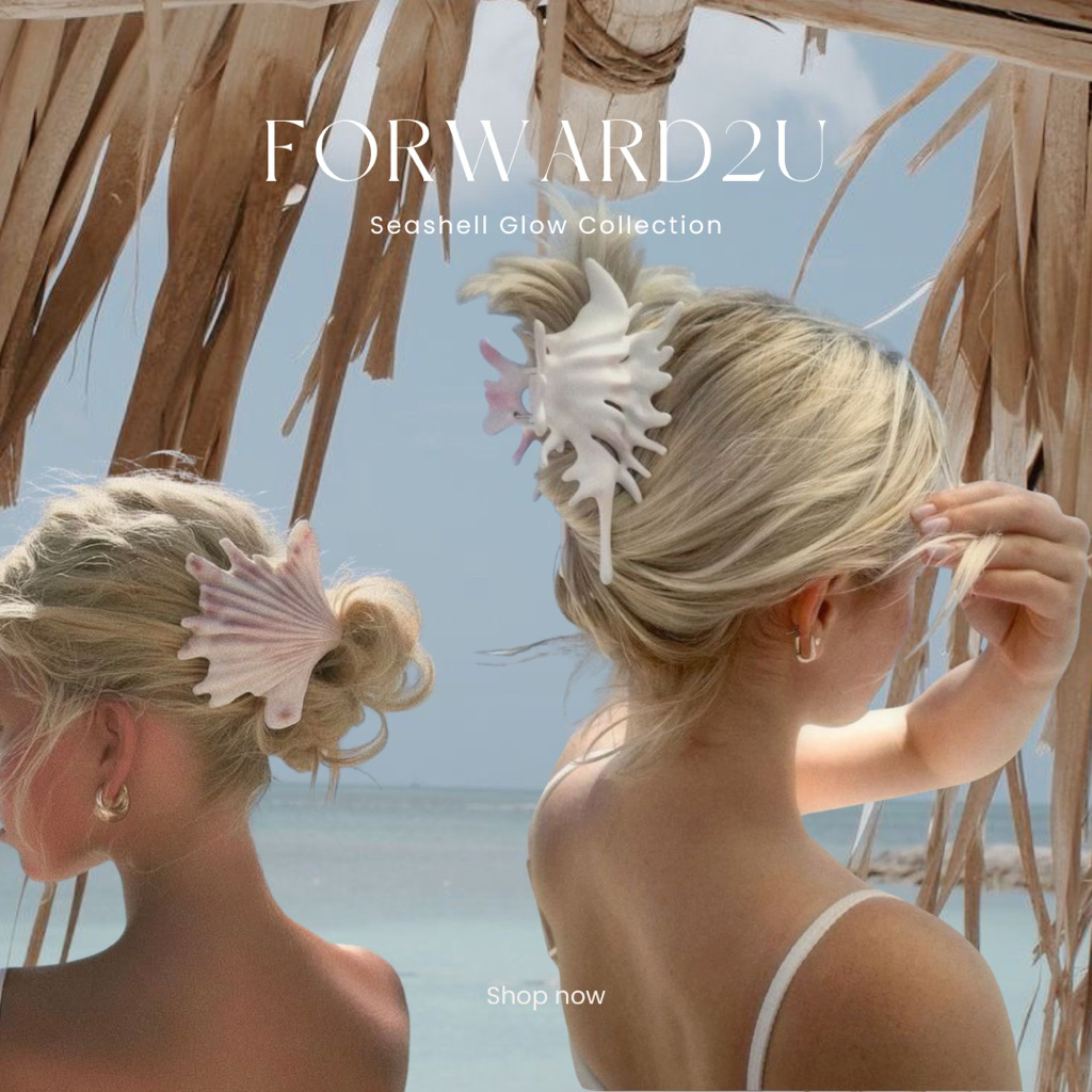 Seashell Glow Collection | FORWARD2U🐚✨ กิ๊บเปลือกหอย กิ๊บผม Summer items🌊🌺 สินค้าพร้อมส่ง