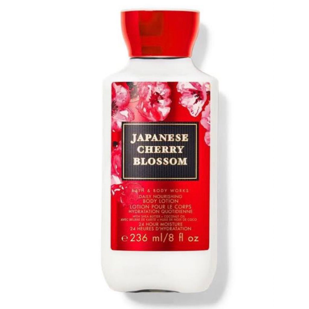 Bath And Body Works Signature Collection " Japanese Cherry Blossom Body Lotion กลิ่นหอมหวาน อบอุ่นอ่อนโยน ขนาด 236 กรัม