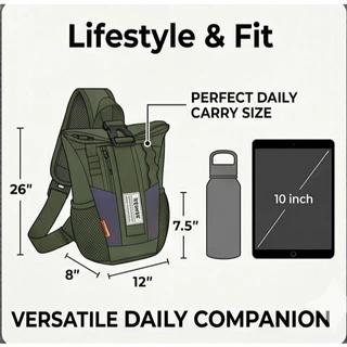 🚚จัดส่งในกรุงเทพฯ-กระเป๋าสะพายไหล่/กระเป๋าครอสบอดี้แบบ unisex สไตล์ไบค์เกอร์สำหรับกิจกรรมกลางแจ้ง กระเป๋าใบเล็กทันสมัย