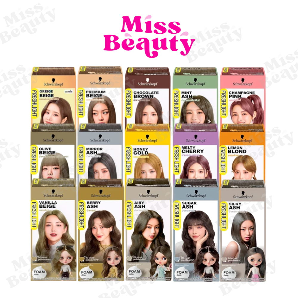 Schwarzkopf Freshlight Milky Color / Foam Color ยาย้อมสีผม ยาเปลี่ยนสีผม ชวาร์สคอฟ เฟรชไลท์ โฟมคัลเลอร์ /  มิลกี้แฮร์