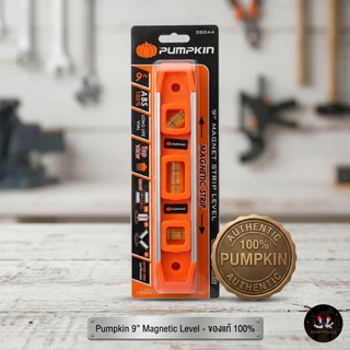 Pumpkin ระดับน้ำ 9 นิ้ว มีแถบแม่เหล็ก ผลิตจากพลาสติก ABS ของแท้100%