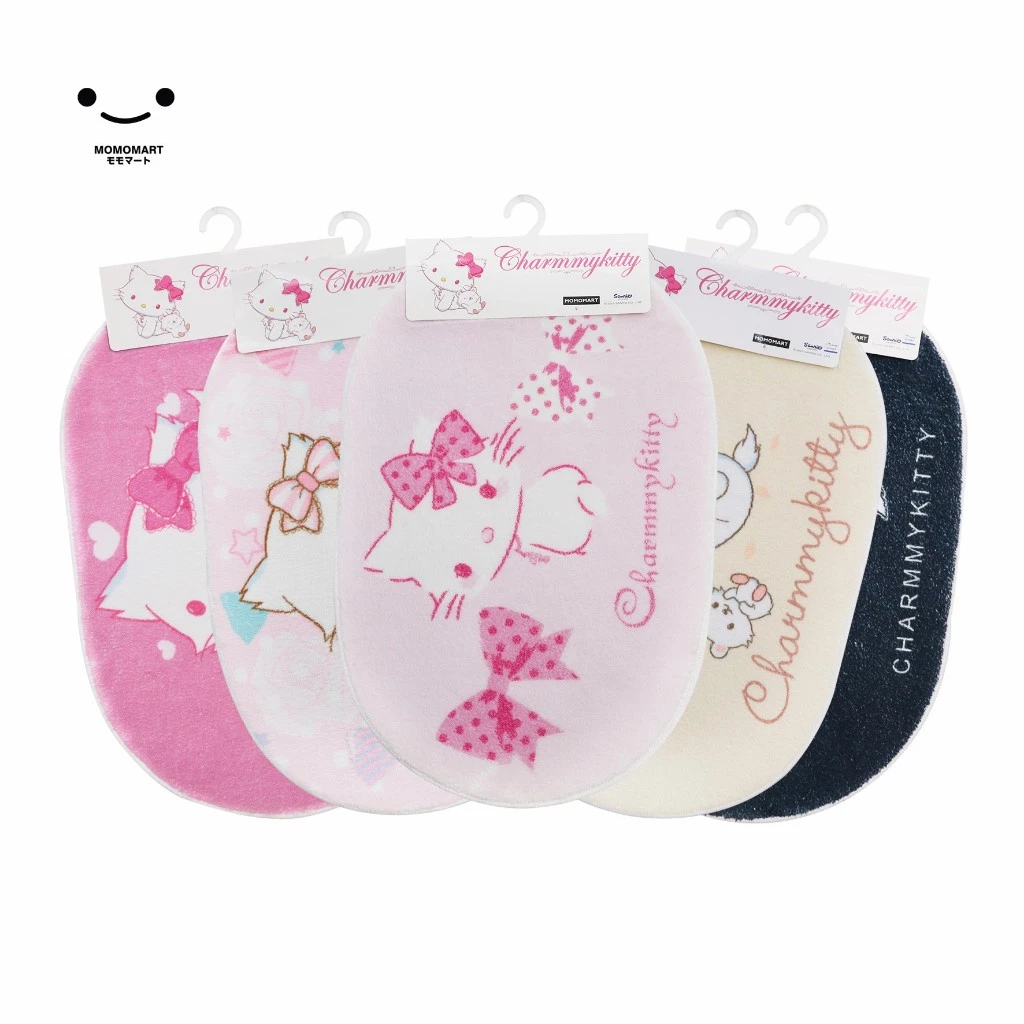 พรมลิขสิทธิ์แท้ Charmmy Kitty Sanrio ลายคิตตี้และเจ้าหมี พรมเช็ดเท้า มี 5 สีให้เลือก