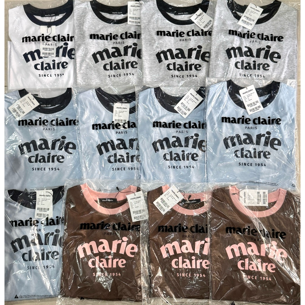 🛒พร้อมส่ง/ส่งด่วน Marie Claire Marie Ringer short-sleeved T-shirt