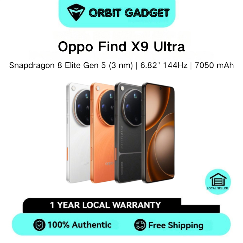 Oppo Find X9 Ultra | Snapdragon 8 Elite Gen 5 (3 nm) | 6.82" 144Hz 1440 x 3168 pixels | 7050 mAh 100