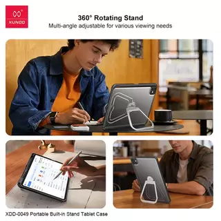XUNDD เคสไอแพด ตั้งได้หมุนได้ iPad Mini 6/7 / Air 11 นิ้ว (2026/2025/2024) / Pro 11 นิ้ว (2025/2024/2022) / Air 4/5/6/7