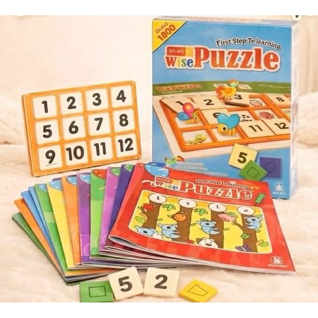Wisepuzzle บอร์ดเกม iQhouse ของเล่นเสริมพัฒนาการ ฝึกทักษะเชาวน์ปัญญา เหมาะสำหรับเด็ก 3 ขวบขึ้นไป