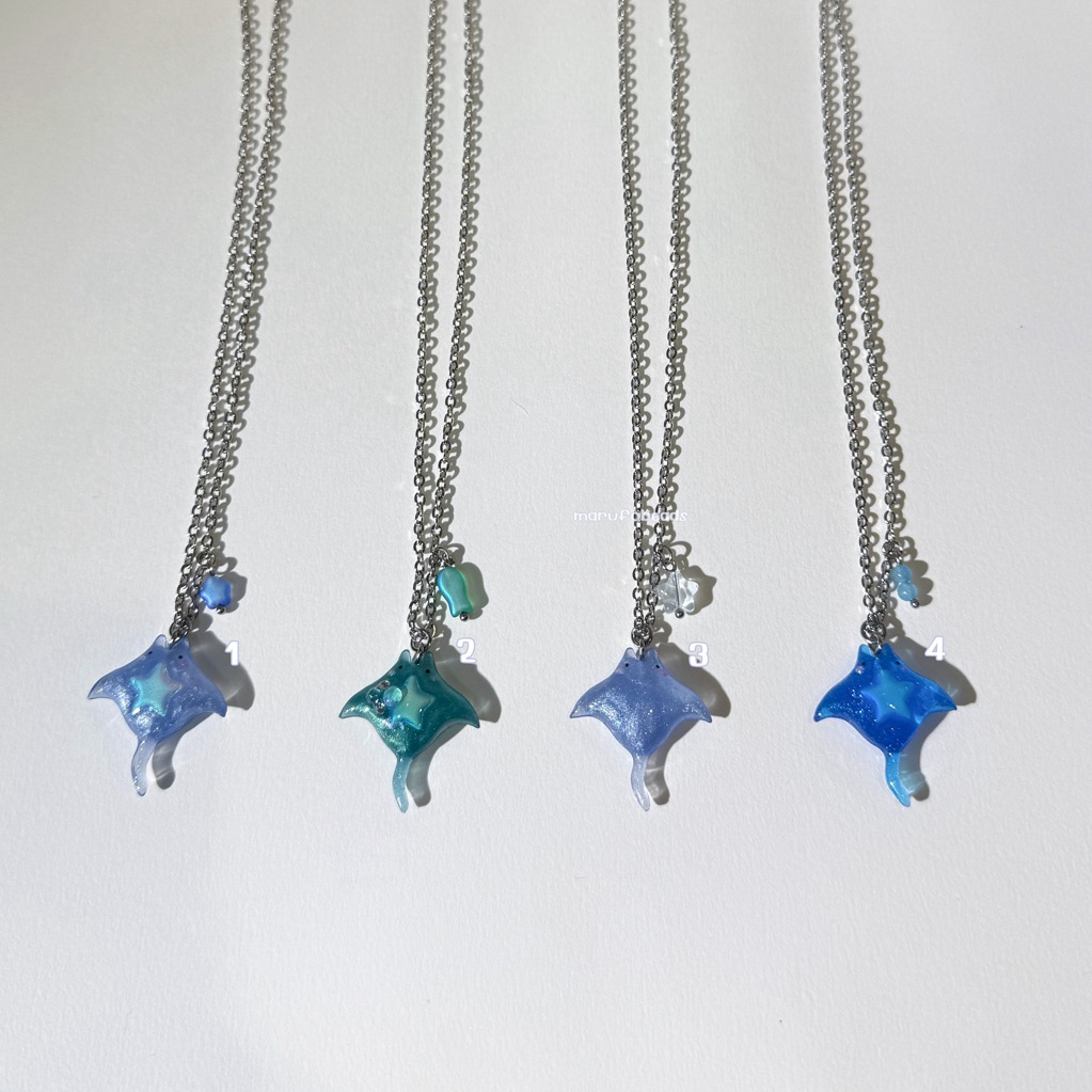 สร้อยคอลูกปัดปลากระเบน Handmade beads & Jewelry