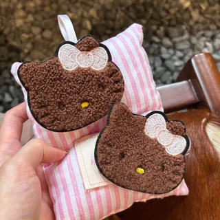 แผ่นแปะไรผม Hello Kitty Chocolate Cute แผ่นใหญ่ ติดง่าย