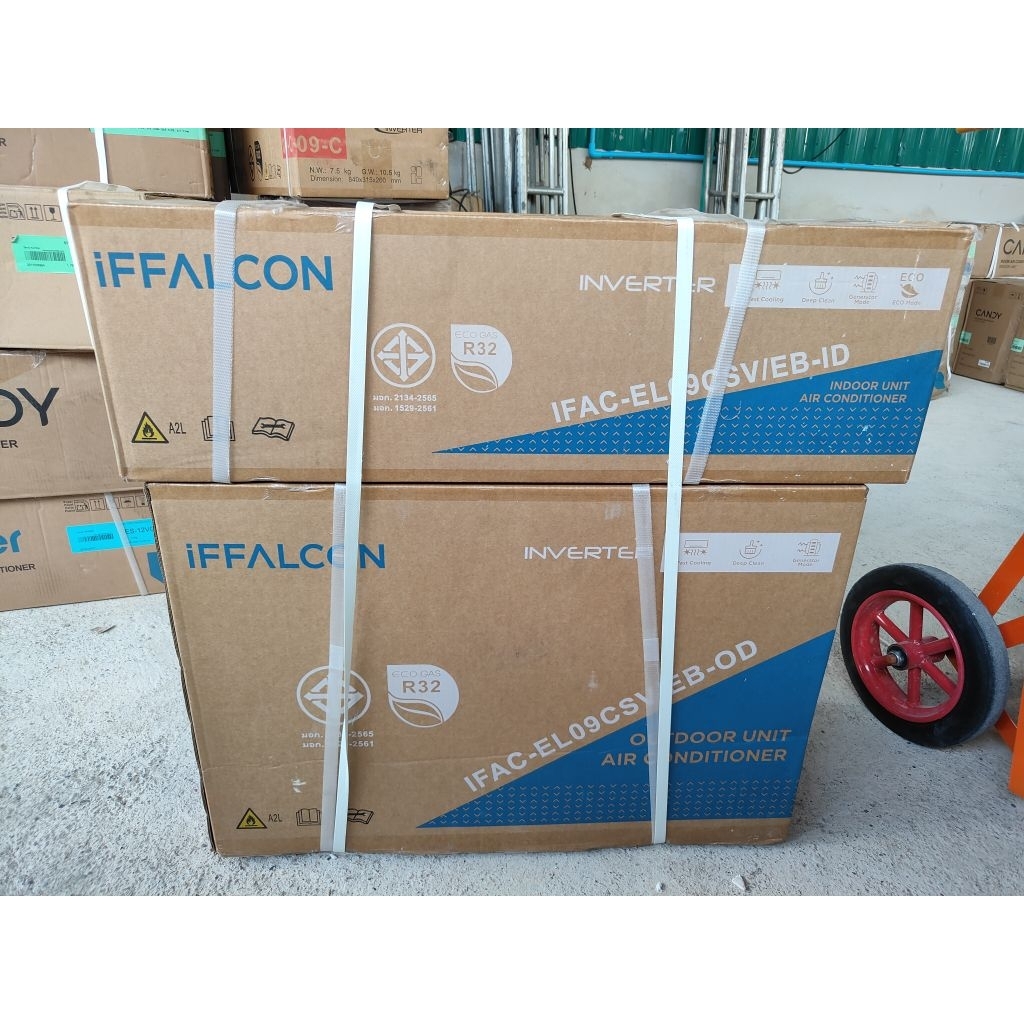 เครื่องปรับอากาศ iFFALCON รุ่นอินเวอร์เตอร์ (เช่น รุ่น IFAC-EL09SV/EB-ID และ IFAC-EL09CSYEB-OD) 