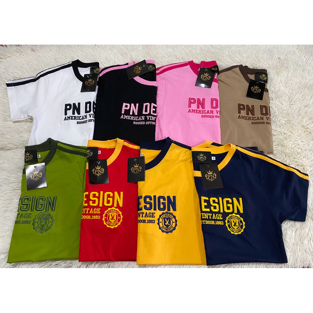 T..เสื้อยืดแขนสั้น PN(แถบแขน) s-3xlชายหญิงใส่ได้ ราคา ถูกที่สุด ดีลบีเคเค