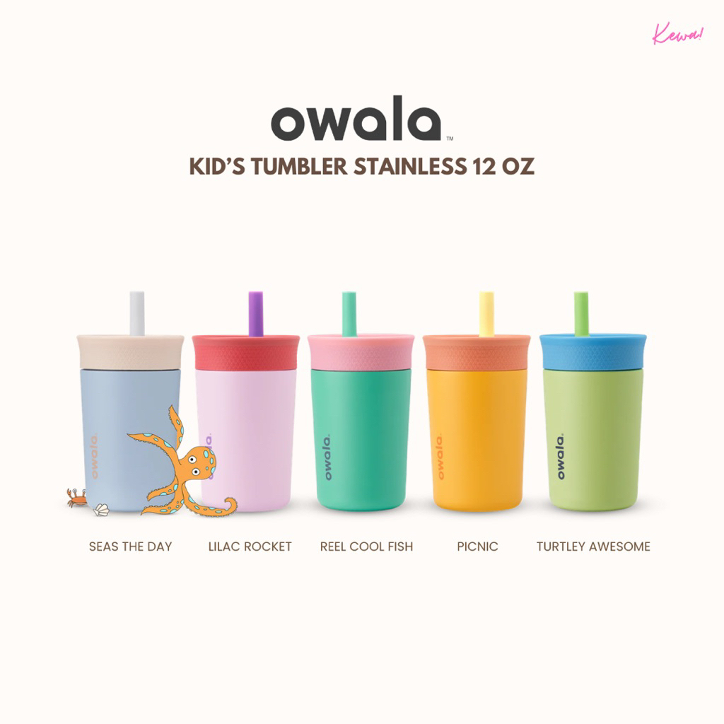 (พร้อมส่ง) Owala Kid’s Tumbler Stainless Steel 12oz