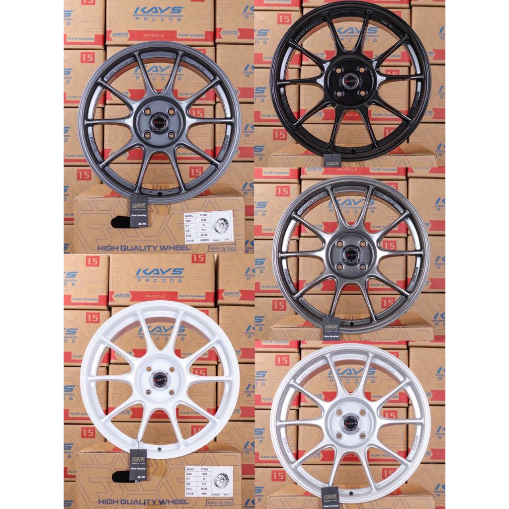 TC105x ขอบ17 กว้าง8 ออฟ +35 PCD4รู100