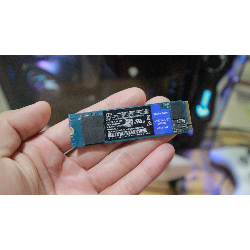 m.2 1TB Western Digital WD Blue SN550 NVMe SSD ขนาดความจุ 1 TB  (มือสอง) + ประกันใจ 7 วัน Demons moo