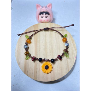 สร้อยข้อมือเชือกเทียน ทานตะวัน🌻 พร้อมจัดส่ง 1-2วัน