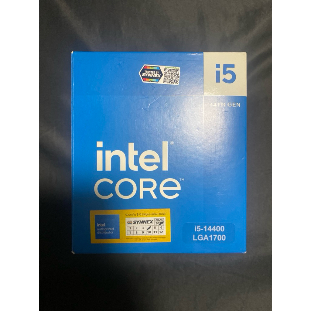CPU มือสอง INTEL CORE I5-14400 - 10C 16T 1.8-4.7GHz (INTEL SOCKET 1700 สภาพดี ประกันถึง 13/5/2028)