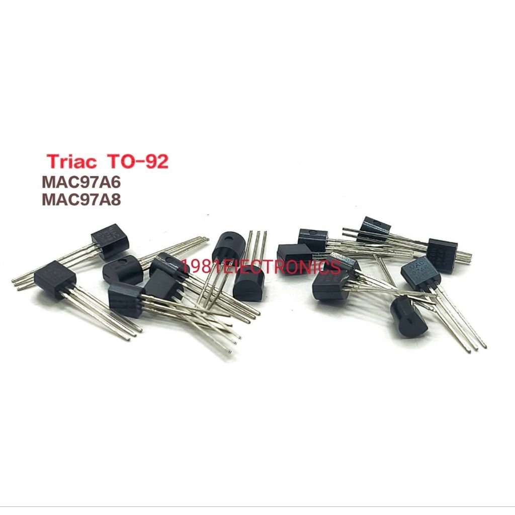 ราคา1ตัว 👉👉 MAC97 MAC97A6  MAC97A8 Triac TO-92 0.6A 400V/600V ไตรแอค 3ขา 600ma 400-600V