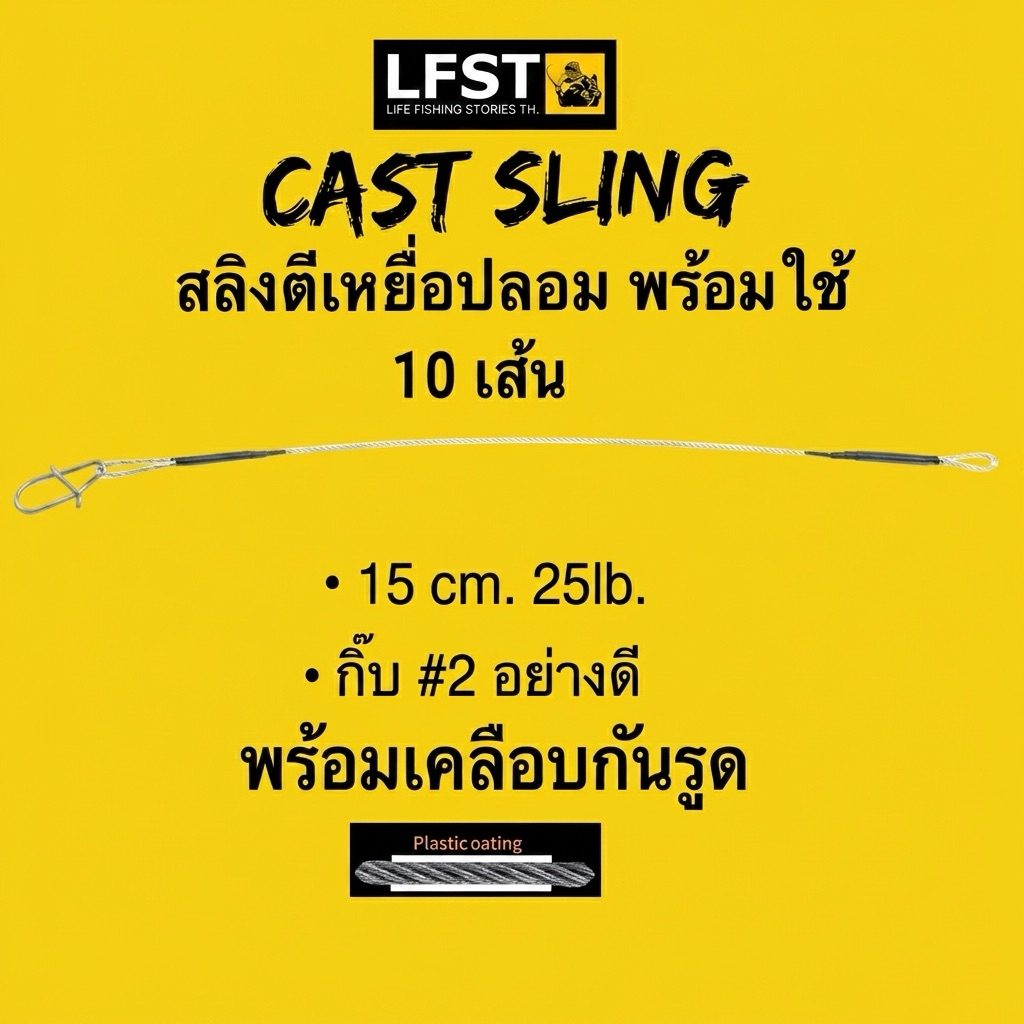 สลิงตกปลา สำเร็จรูป พร้อมใช้ by LFST