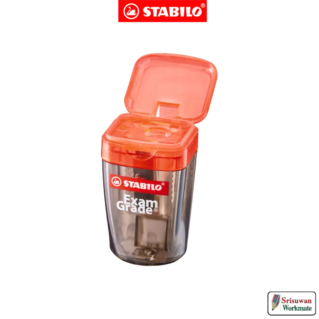 STABILO 4518 กบเหลาดินสอ 1รู ใบมีดเยอรมัน กบเหลาแบบพกพา pencil sharpener