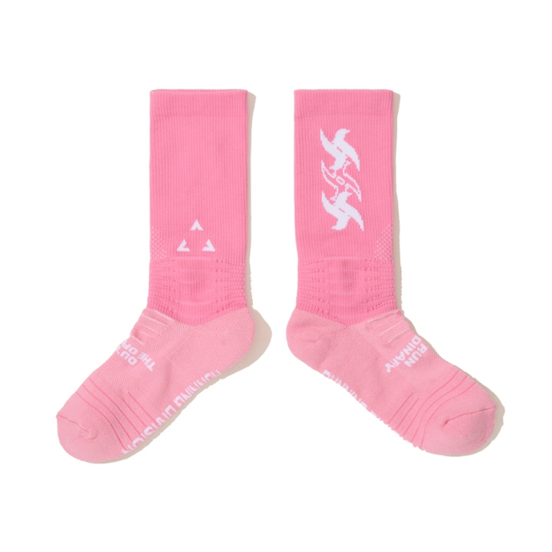 ถุงเท้าวิ่งแบบรองรับการกระแทกใต้ฝ่าเท้า | Culture Essential Running Crew Socks | ถุงเท้าแฟชั่น ถุงเท้าคอตต้อน ถุงเท้าบาส