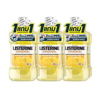 [3แถม3] ลิสเตอรีน น้ำยาบ้วนปาก ออริจินัล 500 มล. [Buy 3 get 3 free] Listerine mouthwash original 500 ml.