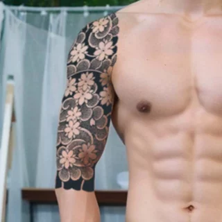 Magic Tattoo ของแถมฟรี ⚡ COD ⚡ สติกเกอร์รอยสักชั่วคราวจากสมุนไพร สำหรับแขน กันน้ำ ติดทนนานสูงสุด 15 วัน