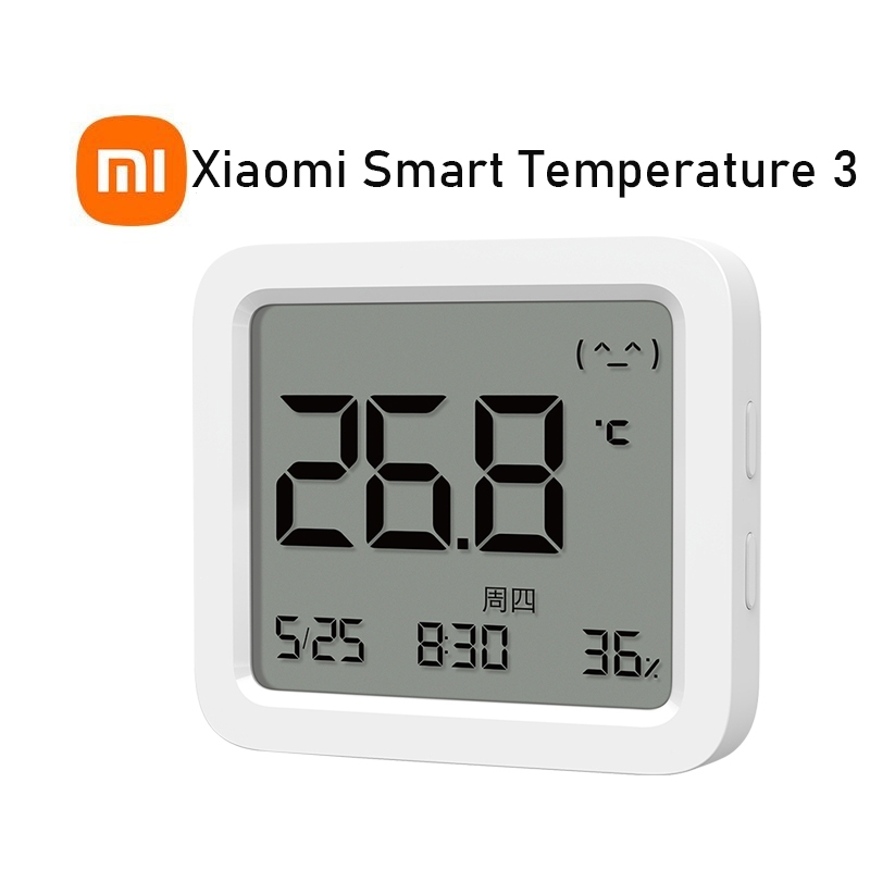 Xiaomi Mijia Smart Temperature and Humidity Monitor 3 เครื่องวัดอุณหภูมิและความชื้น 3 จอแสดงผล LCD