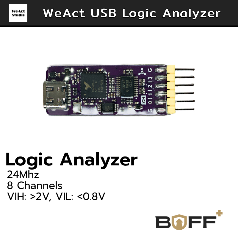 WeAct USB Logic Analyzer 24MHz 8 channels FPGA Debugging