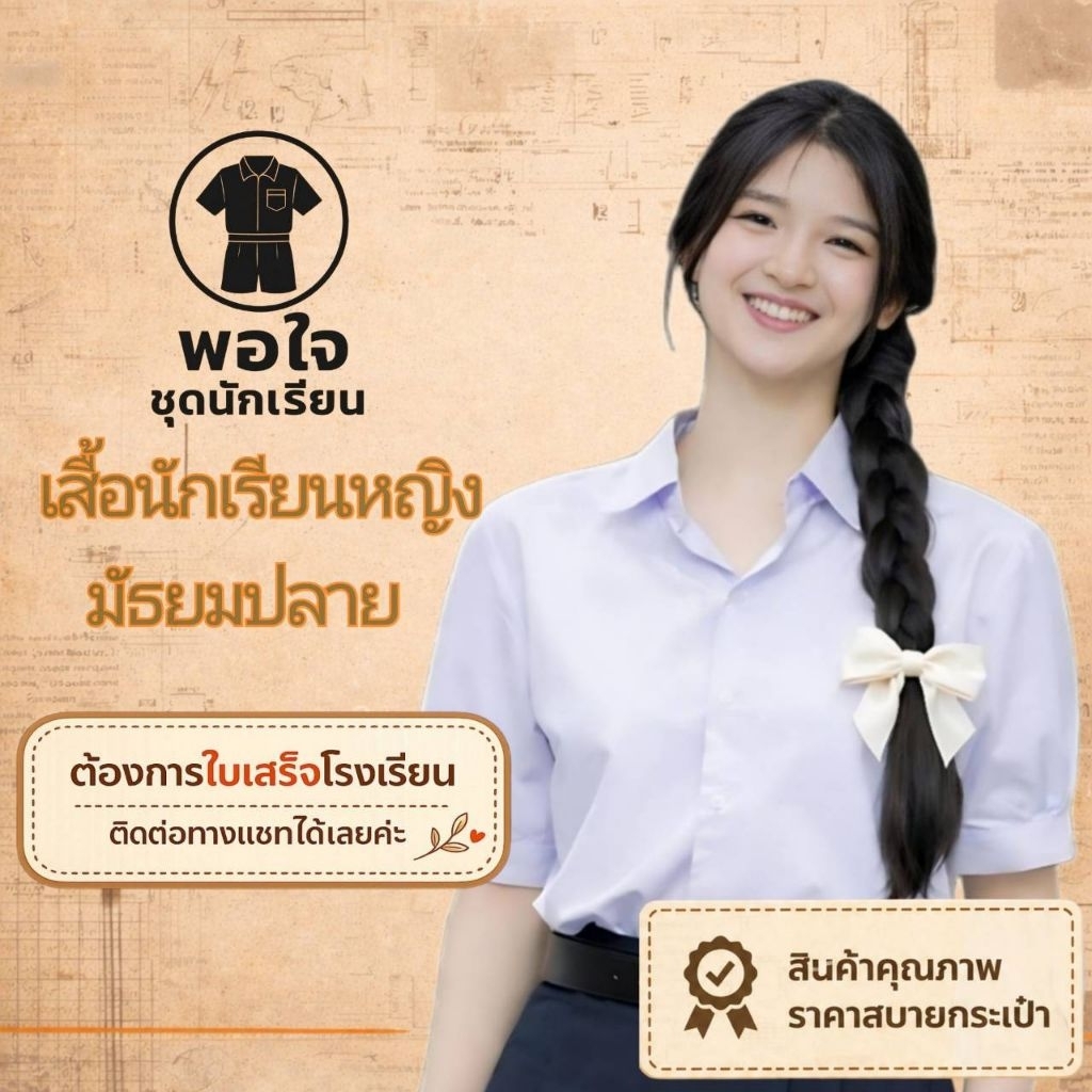 เสื้อนักเรียนหญิง​ มัธยมปลาย
