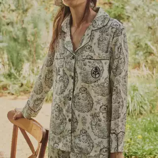 MUSLIN Reverie Morning - Silk Satin Pajamas [Maison De Reve Collections]