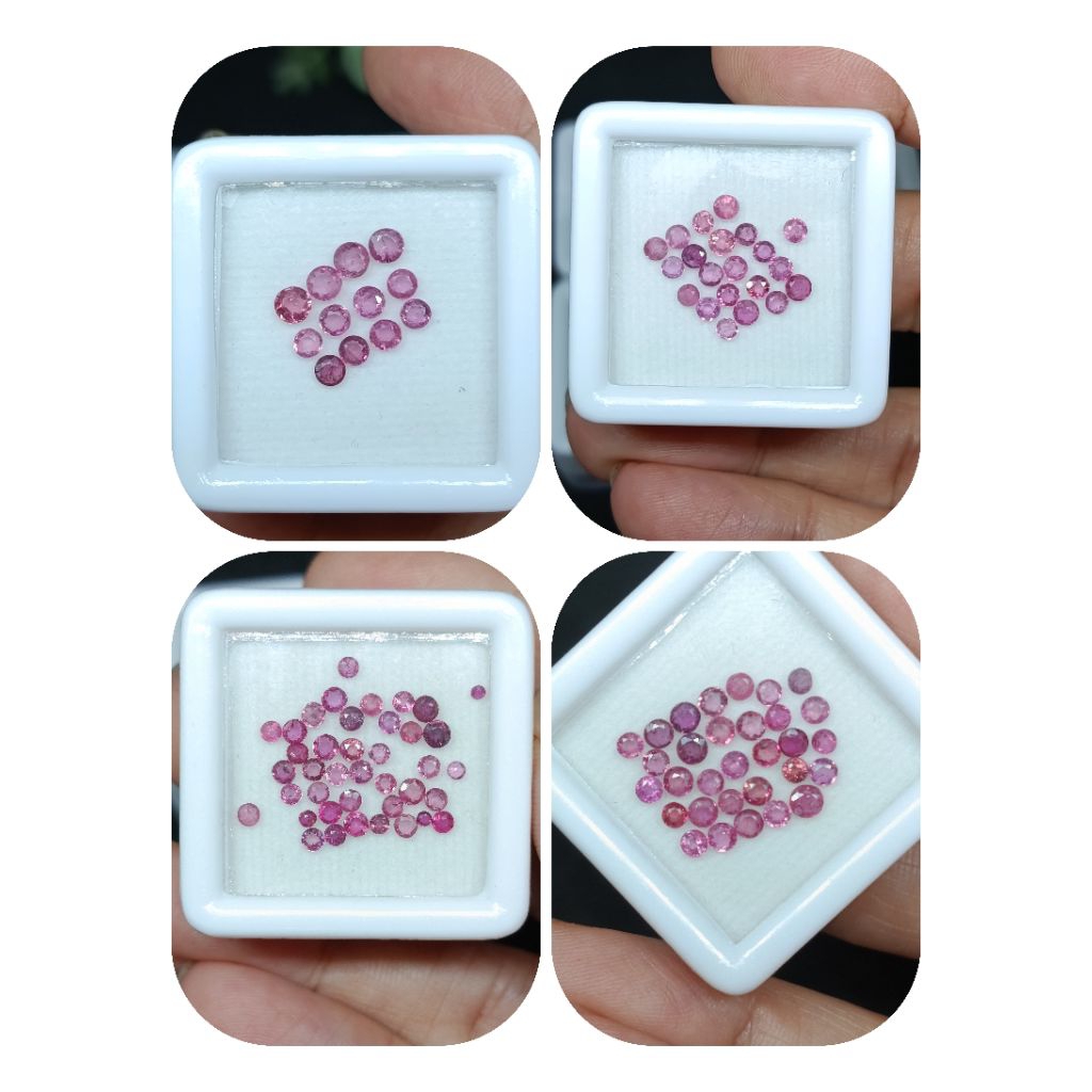 ทับทิมสยามดิบทรงกลมขนาด1mm/2mm/2.5-3mmพลอยแท้ค่ะ