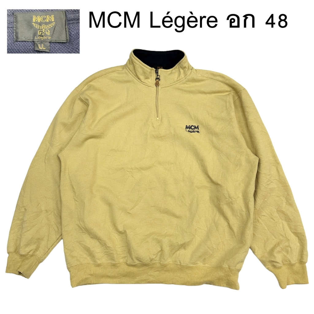 สเวเตอร์ MCM Legere อก 48 มือสอง MCM Légère เสื้อกันหนาว เสื้อสเวตเตอร์คอกลม