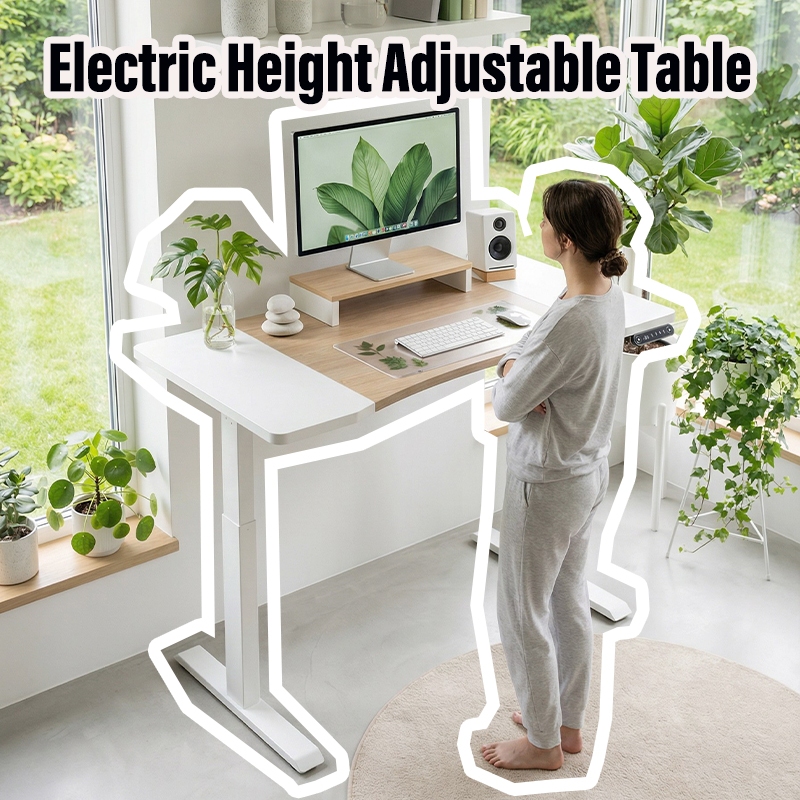 Two Motors Electric adjustable height table 160 x 76 x 1.8 cm Maximum height 115cm