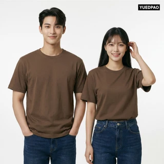 Yuedpao Smooth Skin (Unisex) - Set Dark Tone เสื้อยืดคอกลม ผ้านุ่มลื่น เบาสบาย ระบายอากาศดี เสื้อยืดพื้น