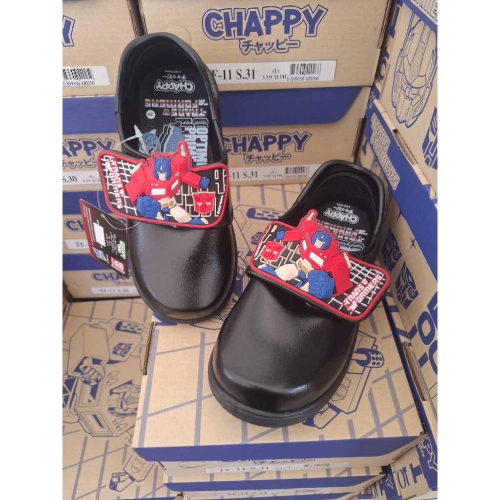 #CHAPPY รองเท้านักเรียน รองเท้าพละอนุบาลชาย Transformers 🔥 มีไฟกระพริบ