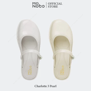 MONOBO รุ่น Charlotte 3 Pearl รองเท้ารัดข้อแฟชั่น แบรนด์ เรียบๆ มีสไตล์