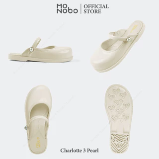 MONOBO รุ่น Charlotte 3 Pearl รองเท้ารัดข้อแฟชั่น แบรนด์ เรียบๆ มีสไตล์