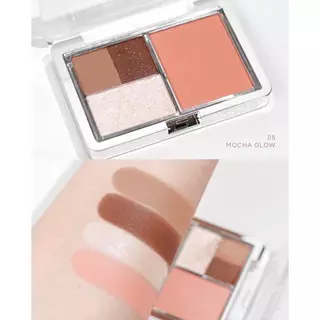 Sivanna Colors Play Colors Make Up Pocket : HF683 พาเลทท์ตา และแก้ม 4เฉดสีในตลับเดียว มีทั้งเนื้อ แมทท์และชิมเมอร์