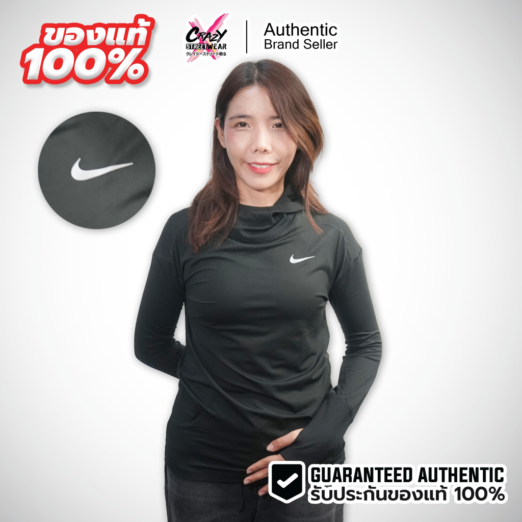เสื้อวิ่งแขนยาว Nike Dri-Fit ของแท้ 100% ( CJ5505-010 / CJ5505-474 ) สินค้าลิขสิทธิ์แท้ Nike Running