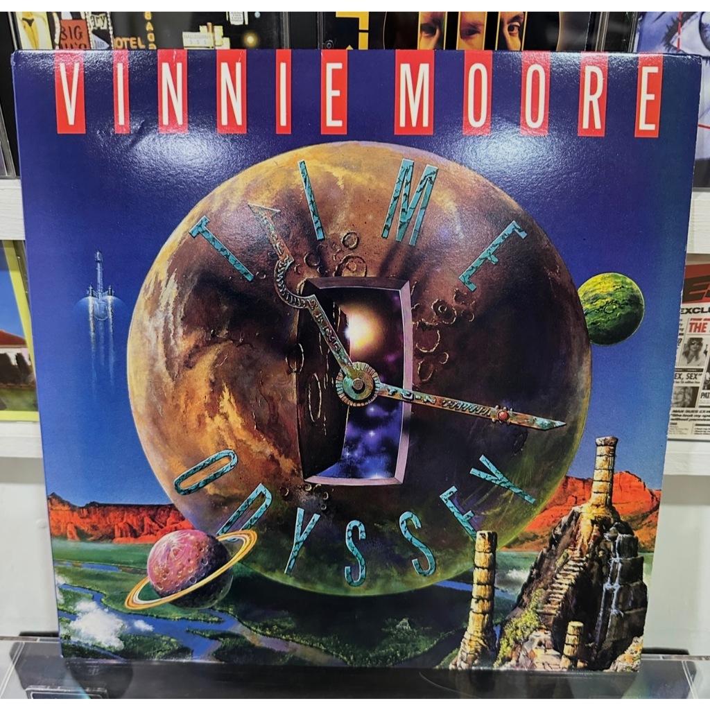 แผ่นเสียง Vinnie Moore ชุด Time Odyssey 1988 ปั๊มแรก USA